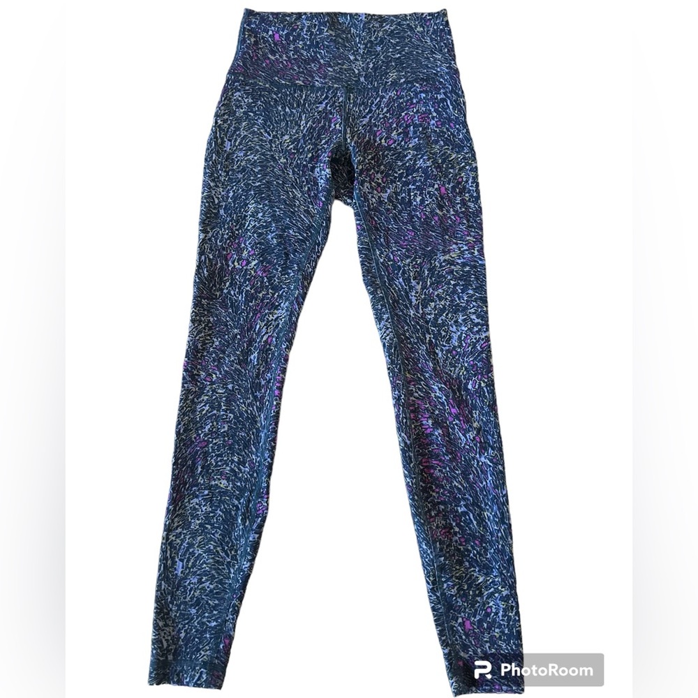 Lululemon‎ Leggings 6 Womens Topography Multi Wunder Train High-Rise 28”